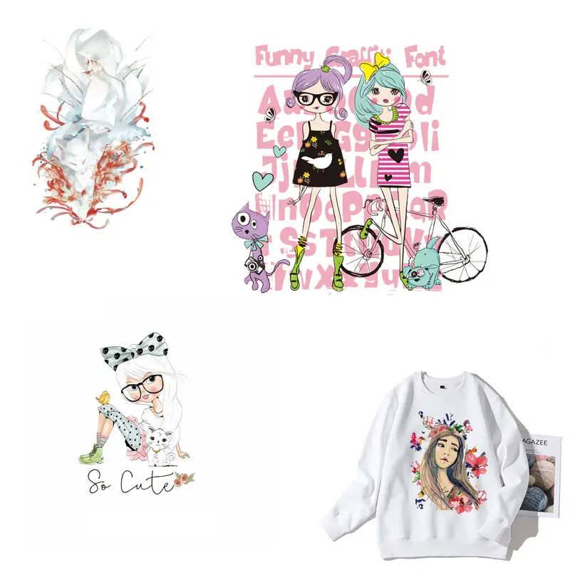 Cute girl Iron On Patches Clothes Sticker applique DIY badges application one Thermal Heat Transfer for stripes T-shirt Print E
Cute girl Iron On Patches Clothes Sticker applique DIY badges application one Thermal Heat Transfer for stripes T-shirt Print E