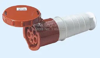 63A 3P N E 5 pin 220-380V/240-415V IP67 235 three phase watertight industrial connector / coupler
63A 3P N E 5 pin 220-380V/240-415V IP67 235 three phase watertight industrial connector / coupler