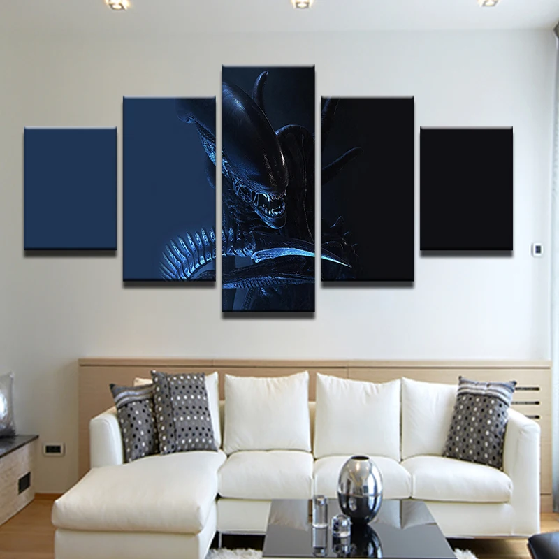 Modern Home Decor Poster Frame Modular 5 Pieces HD Printed Alien Predator Painting Canvas Wall Art Movie Game Pictures
Modern Home Decor Poster Frame Modular 5 Pieces HD Printed Alien Predator Painting Canvas Wall Art Movie Game Pictures
