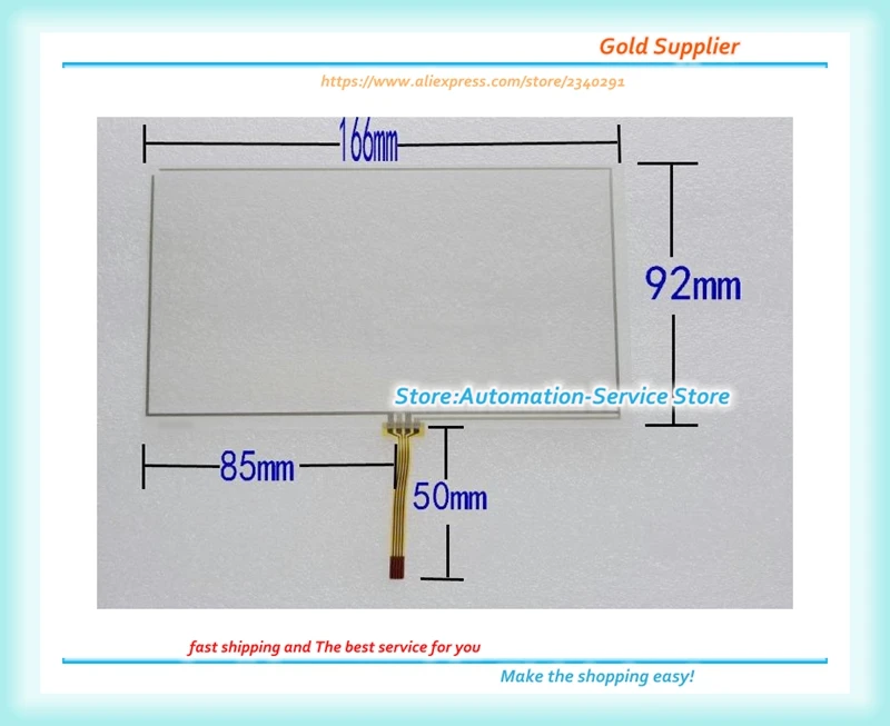 Brand New Original 4 Wire Length 50 External 166*92 Resistor 4 Wire Touch Screen
Brand New Original 4 Wire Length 50 External 166*92 Resistor 4 Wire Touch Screen
