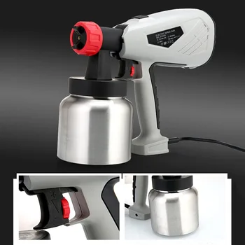 600W High Voltage Electric Spray Gun Paint Sprayer Cake Chocolate Sprayer with Adjustable Flow Control Power Tools