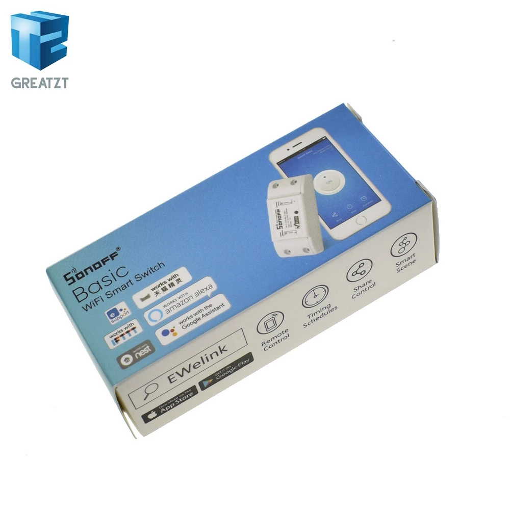 Itead Sonoff Smart Wifi Switch DIY Smart Wireless Remote Switch Domotica Wifi Light Switch Smart Home Controller Work with Alexa
Itead Sonoff Smart Wifi Switch DIY Smart Wireless Remote Switch Domotica Wifi Light Switch Smart Home Controller Work with Alexa