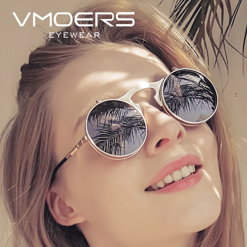 VMOERS Polarized Flip Up Round Sunglasses Women Retro Steampunk Polaroid Sun Glasses For Women Vintage Female Sunglases Lunette
VMOERS Polarized Flip Up Round Sunglasses Women Retro Steampunk Polaroid Sun Glasses For Women Vintage Female Sunglases Lunette