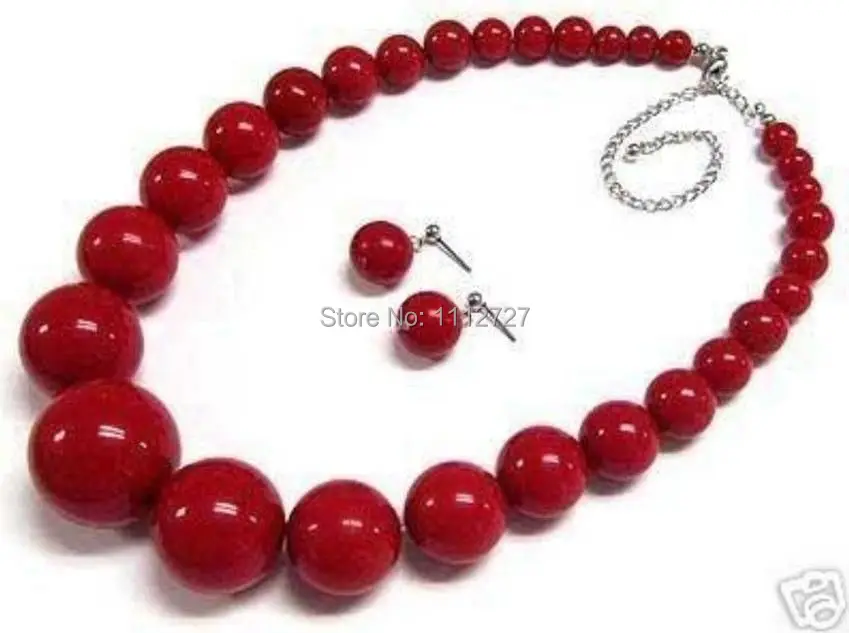 Beautiful 6-14mm Red Imitation Pearl Round Beads jewelry Necklace Stud Earrings 18" DIY Set Natural Stone MY4277 Wholesale Price
Beautiful 6-14mm Red Imitation Pearl Round Beads jewelry Necklace Stud Earrings 18" DIY Set Natural Stone MY4277 Wholesale Price