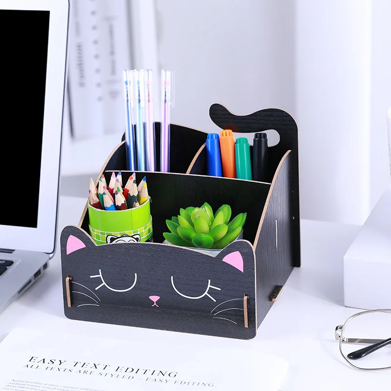 ITAS3124 New cartoon wooden cosmetics shelving desk stationery sundries boxes creative compartments storage pen container
ITAS3124 New cartoon wooden cosmetics shelving desk stationery sundries boxes creative compartments storage pen container