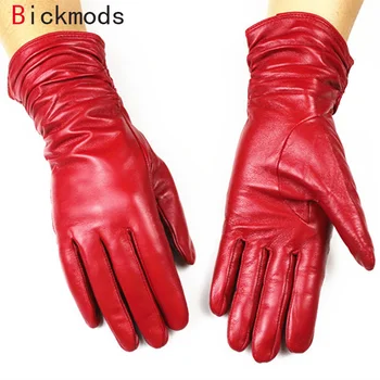 female leather gloves fashion loose style Lengthen velvet lining autumn and winter warm woman sheepskin gloves
female leather gloves fashion loose style Lengthen velvet lining autumn and winter warm woman sheepskin gloves