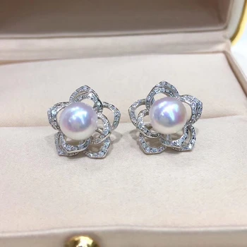 Fashion 925 Silver Pearl Earrings Charm Lovely Earrings Setting Finding Jewelry Parts Fittings Women's Accessories
Fashion 925 Silver Pearl Earrings Charm Lovely Earrings Setting Finding Jewelry Parts Fittings Women's Accessories