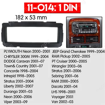 Car Radio stereo Fitting installation fascia For CHRYSLER 300M Concorde LHS PT Cruiser Stereo Frame Fascias Panel Facia DVD CD
Car Radio stereo Fitting installation fascia For CHRYSLER 300M Concorde LHS PT Cruiser Stereo Frame Fascias Panel Facia DVD CD