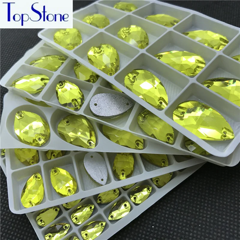 Glass Crystal Teardrop Sew On Stone Citrine Color 7x12 11x18 13x22 17x28mm Droplet Sew on Rhinestones Dress garment making
Glass Crystal Teardrop Sew On Stone Citrine Color 7x12 11x18 13x22 17x28mm Droplet Sew on Rhinestones Dress garment making
