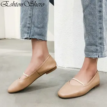 EshtonShero Women Ballet Flats Shoes Genuine Leather Slip on ladies Casual Shoes Female Summer Loafer Black Shoes Women Size 3-9
EshtonShero Women Ballet Flats Shoes Genuine Leather Slip on ladies Casual Shoes Female Summer Loafer Black Shoes Women Size 3-9