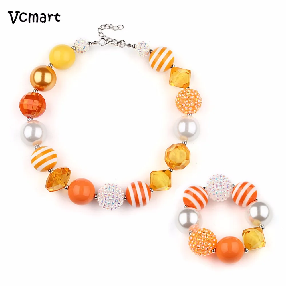 Vcmart Cute Baby Girl Orange Color Necklace Set Fancy Party Chunky Necklace with Bracelet Jewelry Set Dress Accessory
Vcmart Cute Baby Girl Orange Color Necklace Set Fancy Party Chunky Necklace with Bracelet Jewelry Set Dress Accessory