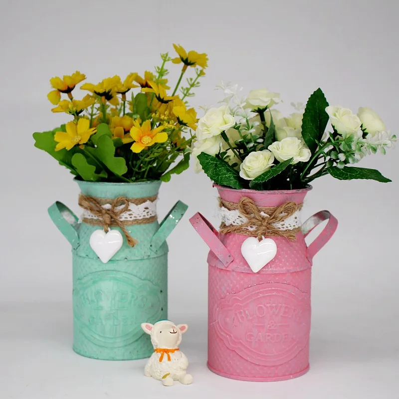 Garden Planting Flower Vase Home Decoration Creative Tabletop Vase Metal Circular Barrel Vase Flower Plant Pot Vintage Retro
Garden Planting Flower Vase Home Decoration Creative Tabletop Vase Metal Circular Barrel Vase Flower Plant Pot Vintage Retro