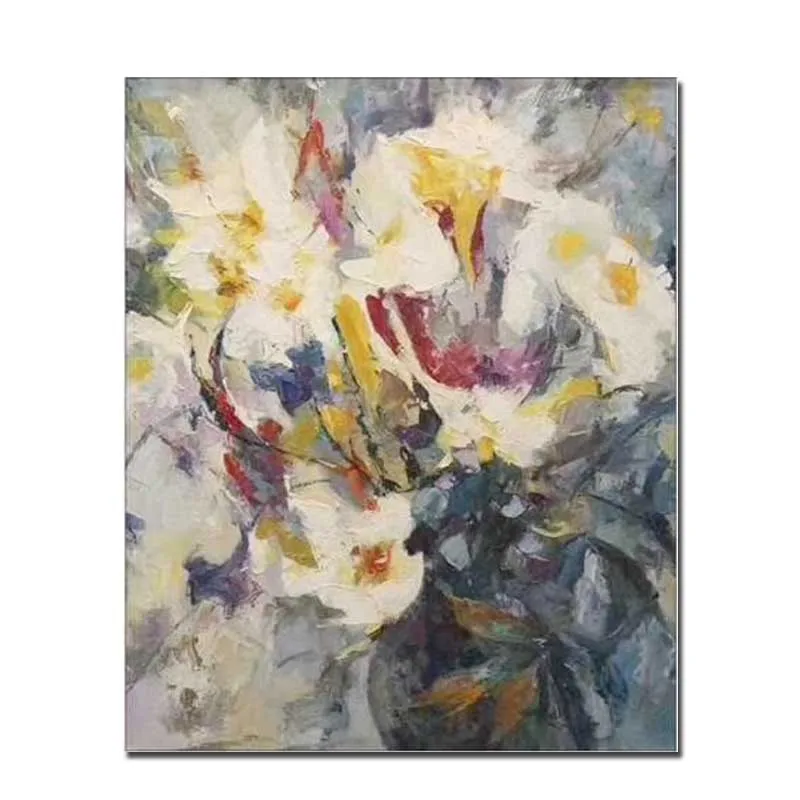 Hand Painted Abstract Palette Knife Flower Canvas Oil Painting Abstract Flower Picture Wall Art Living Home Decor Drop Shipping
Hand Painted Abstract Palette Knife Flower Canvas Oil Painting Abstract Flower Picture Wall Art Living Home Decor Drop Shipping