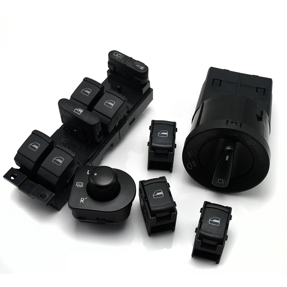 6 шт. переключатель стекла фары зеркала для VW JETTA GOLF MK4 POLO BORA Passat B5 BEETLE 1C0 941 531 1J4 959 857D