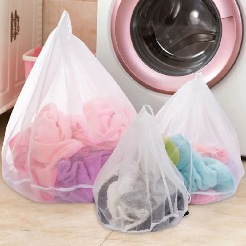 Drawstring Mesh Laundry Wash Bags Foldable Delicates Lingerie Bra Socks Underwear Washing Machine Clothes Protection Net 3 sizes
Drawstring Mesh Laundry Wash Bags Foldable Delicates Lingerie Bra Socks Underwear Washing Machine Clothes Protection Net 3 sizes