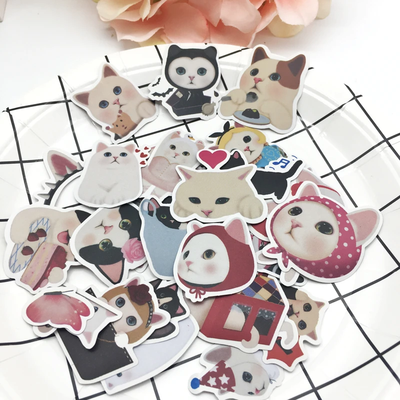 30pcs Creative Cute Self-made white cat stickers Scrapbooking Stickers /Decorative Sticker /DIY Craft Photo Albums
30pcs Creative Cute Self-made white cat stickers Scrapbooking Stickers /Decorative Sticker /DIY Craft Photo Albums