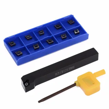 10pcs CCMT060204 VP15TF Carbide Inserts + 1pc SCLCR1212H06 Lathe Turning Tool Holder Boring Bar + Wrench for Machining
10pcs CCMT060204 VP15TF Carbide Inserts + 1pc SCLCR1212H06 Lathe Turning Tool Holder Boring Bar + Wrench for Machining