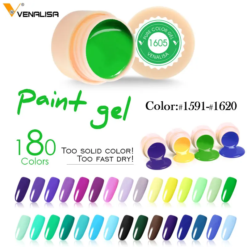 CANNI Gel Lacquer 5ML 180 Pure Colors UV LED Manicure Nail Art Tips Polish Design Salon DIY Painting | Красота и здоровье