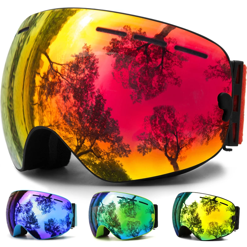 JULI Snow Goggles,Winter Snow Sports Snowboard Goggles with Anti-fog UV Protection Interchangeable Spherical Dual Lens for Youth
JULI Snow Goggles,Winter Snow Sports Snowboard Goggles with Anti-fog UV Protection Interchangeable Spherical Dual Lens for Youth