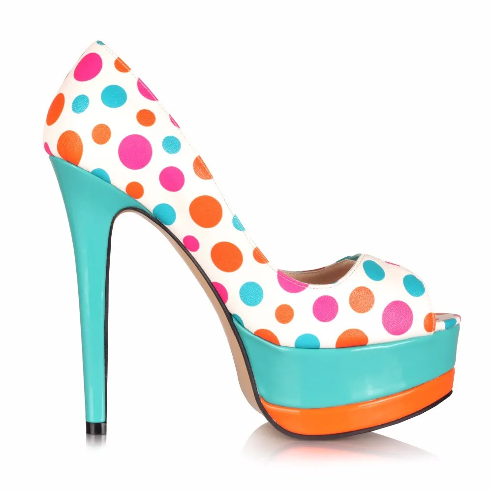 FGHGF high heels with polka dot color fashion shoes, sexy high heels with 16 cm high fashion high heels. 
FGHGF high heels with polka dot color fashion shoes, sexy high heels with 16 cm high fashion high heels.