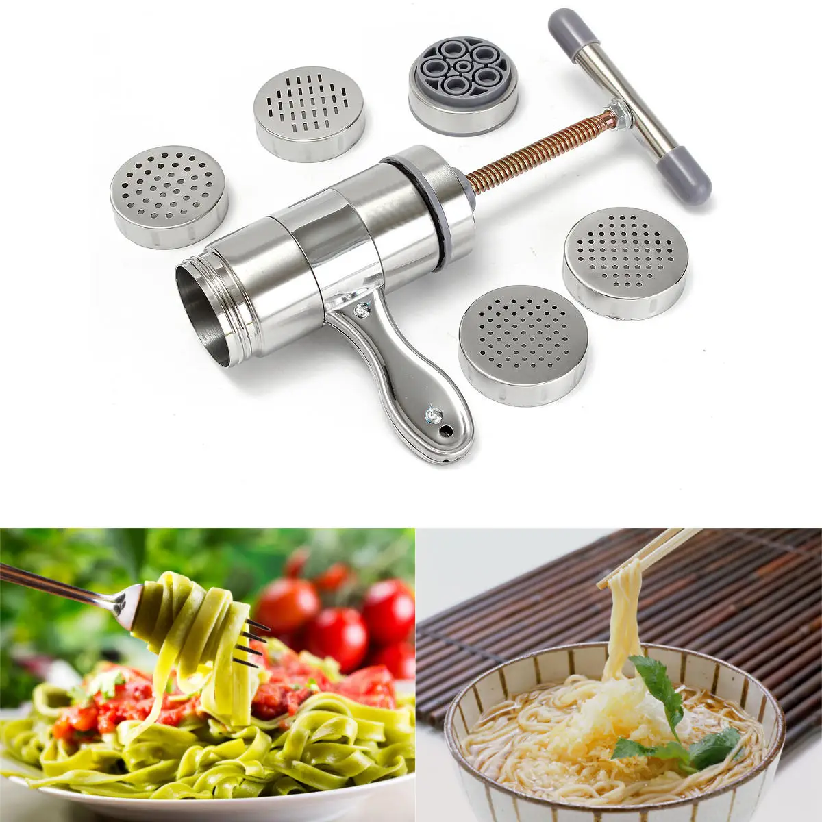 Noodle Maker kitchen Stainless Steel Pasta Press Spaghetti Machine Fruit Juicer Manual Pasta Noodle Machine Make
Noodle Maker kitchen Stainless Steel Pasta Press Spaghetti Machine Fruit Juicer Manual Pasta Noodle Machine Make