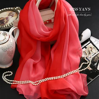 Genuine Silk Women Scarf Fashion Classic Red Gradient Scarves 2016 Summer Autumn Winter Good Quality Necklace Shawl
Genuine Silk Women Scarf Fashion Classic Red Gradient Scarves 2016 Summer Autumn Winter Good Quality Necklace Shawl
