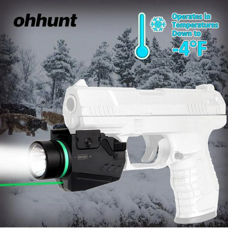 Ohhunt тактический охотничий красный зеленый лазерный прицел светодиодный фонарик