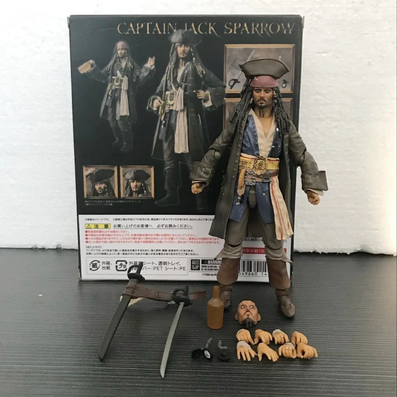 Good SHF Captain Jack Sparrow Heroic Action Figure Pirates of the Caribbean Johnny Depp Movable Assemble Model Toy Collectibles
Good SHF Captain Jack Sparrow Heroic Action Figure Pirates of the Caribbean Johnny Depp Movable Assemble Model Toy Collectibles