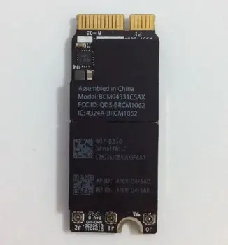 Card for Broadcom BCM94331CSAX WiFi Bluetooth Card BT for Retina Pro AirPort Card 15"A1398 MC975 MC976 13"A1425 MD212 MD213
Card for Broadcom BCM94331CSAX WiFi Bluetooth Card BT for Retina Pro AirPort Card 15"A1398 MC975 MC976 13"A1425 MD212 MD213