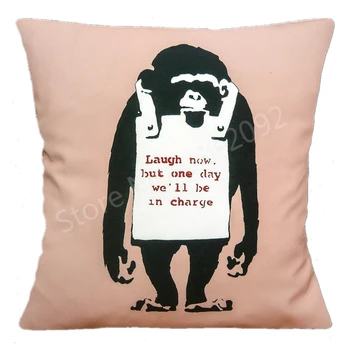Pop Art Pillow Case Banksy Graffiti Monkey Art Decorative Throw Pillow Cover Cushion Covers Laugh Now One Day Home Decor Gifts
Pop Art Pillow Case Banksy Graffiti Monkey Art Decorative Throw Pillow Cover Cushion Covers Laugh Now One Day Home Decor Gifts