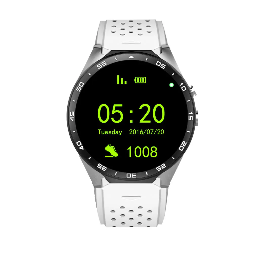 Kw88 android 5 1 OS Смарт часы Электроника 39 дюймов SmartWatch телефон Поддержка 3G wifi google gps