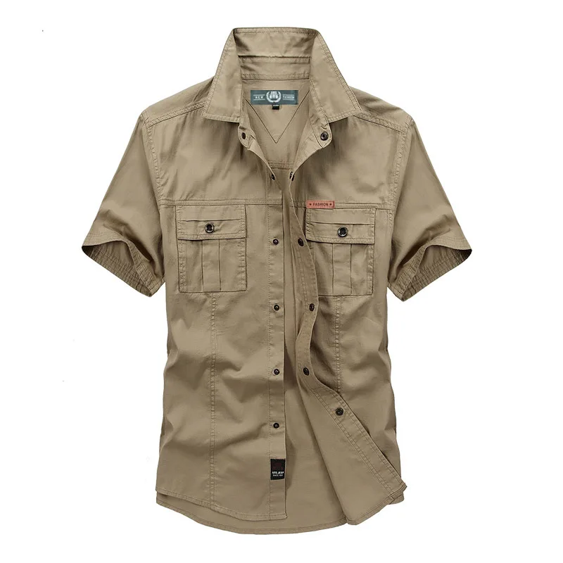Brand clothing shirt men 2016 Short sleeve top quality 100% cotton Plus Size loose men's shirt Summer Style Military 5003
Brand clothing shirt men 2016 Short sleeve top quality 100% cotton Plus Size loose men's shirt Summer Style Military 5003