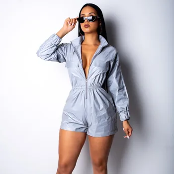 FQLWL Reflective Zipper Rompers Womens Jumpsuit Short Long Sleeve Bodycon Sexy Female Jumpsuit Women Playsuit Streetwear Overall
FQLWL Reflective Zipper Rompers Womens Jumpsuit Short Long Sleeve Bodycon Sexy Female Jumpsuit Women Playsuit Streetwear Overall