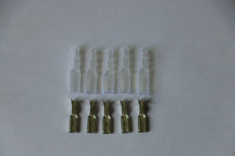 100pcs 2.8mm Faston Crimp Terminal Female Connector With Transparent Sheath Inserted Spring 2.8 mm Self-locking Plug Insulator
100pcs 2.8mm Faston Crimp Terminal Female Connector With Transparent Sheath Inserted Spring 2.8 mm Self-locking Plug Insulator