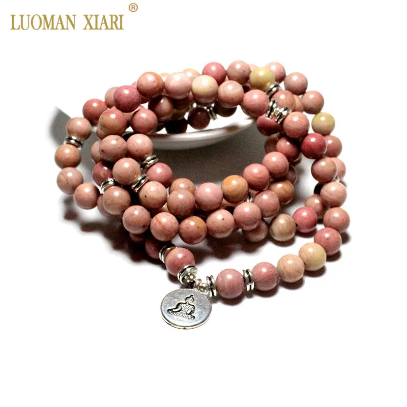 Wholesale 108pcs Natural Rhodochrosite Bracelet With Lotus Buddha Indian Buddhism Charms Necklace Bracelet For Women Men Gift
Wholesale 108pcs Natural Rhodochrosite Bracelet With Lotus Buddha Indian Buddhism Charms Necklace Bracelet For Women Men Gift