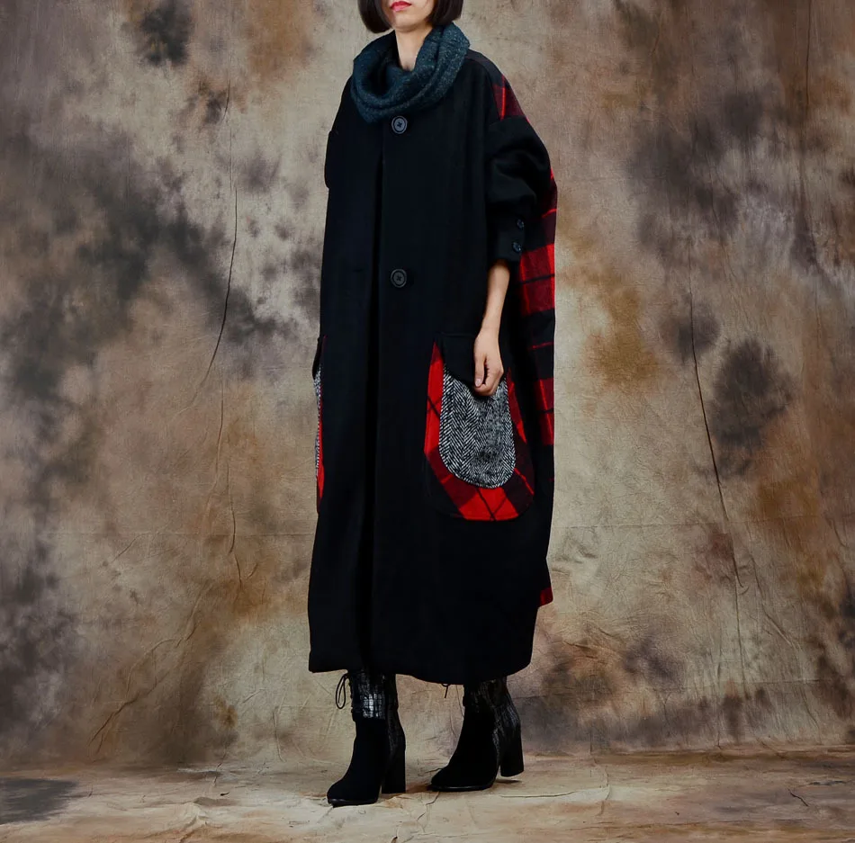 2017 female autumn and winter original design brand plus plus size outerwear wool lattice coat
2017 female autumn and winter original design brand plus plus size outerwear wool lattice coat