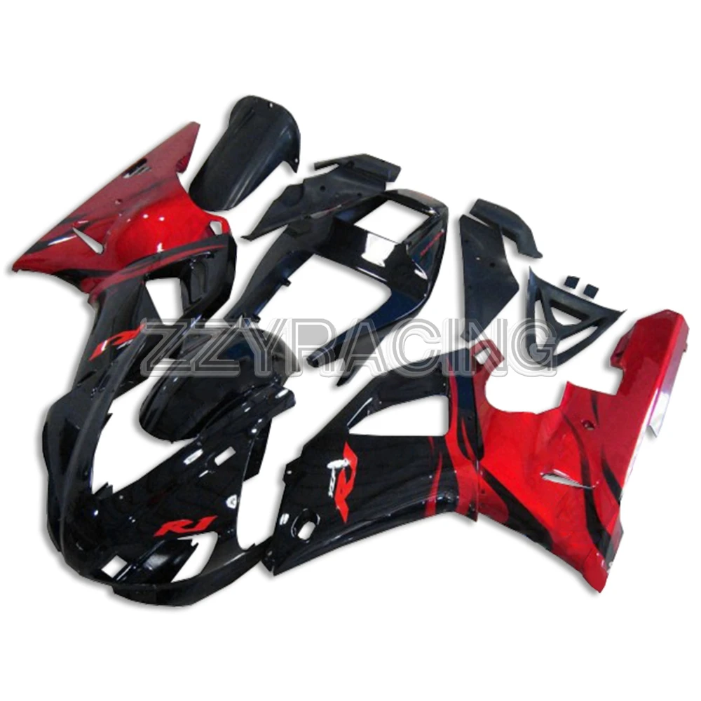 Injection Fairings for Yamaha YZF R1 1998 1999 Panels YZF1000 98 99 Complete Kit Black and Red with Black Flames New
Injection Fairings for Yamaha YZF R1 1998 1999 Panels YZF1000 98 99 Complete Kit Black and Red with Black Flames New