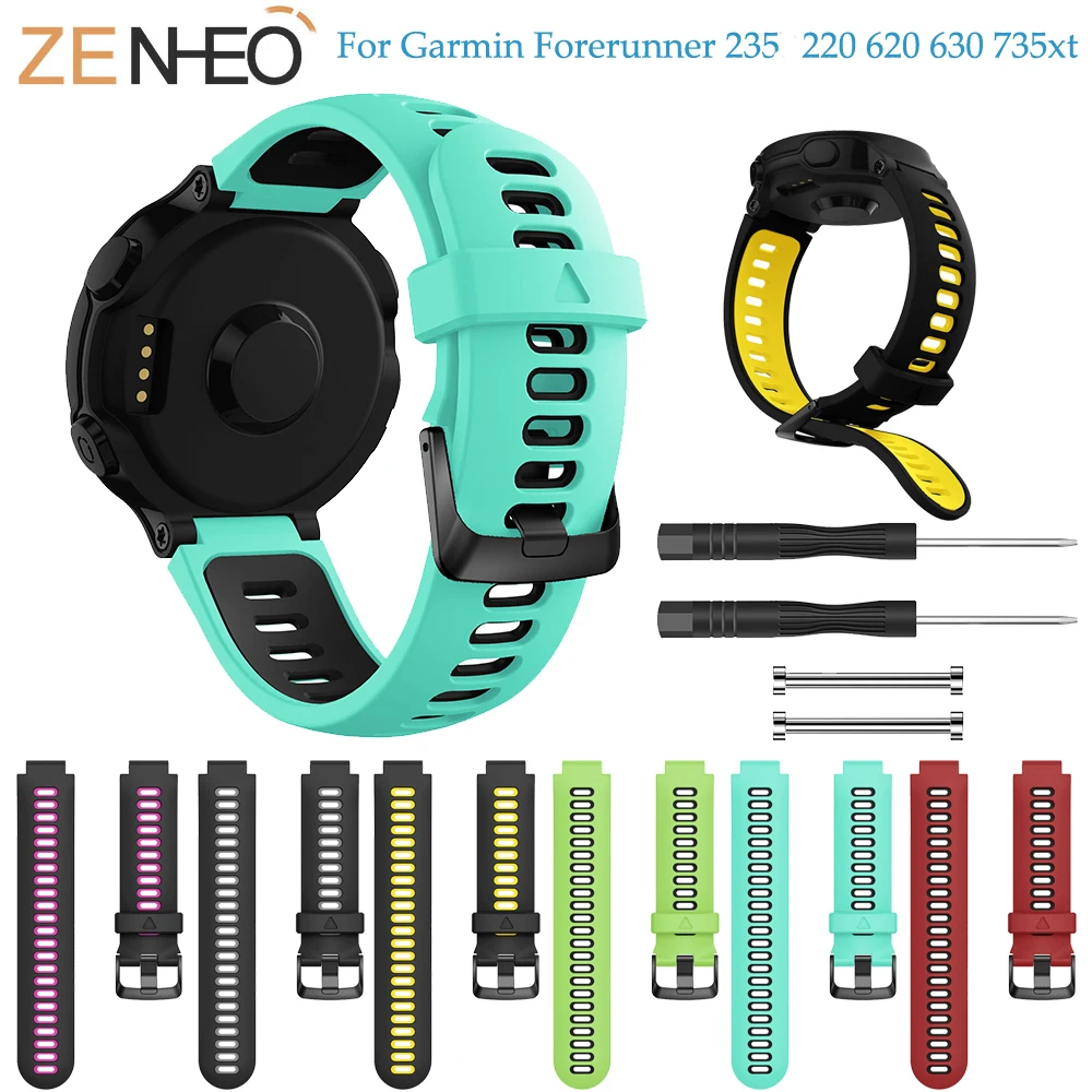 New Replacement Silicone Watch Band Outdoor Sport Watchstrap for Garmin Forerunner 735XT/220/230/235/620/630 Wrist Band Bracelet
New Replacement Silicone Watch Band Outdoor Sport Watchstrap for Garmin Forerunner 735XT/220/230/235/620/630 Wrist Band Bracelet
