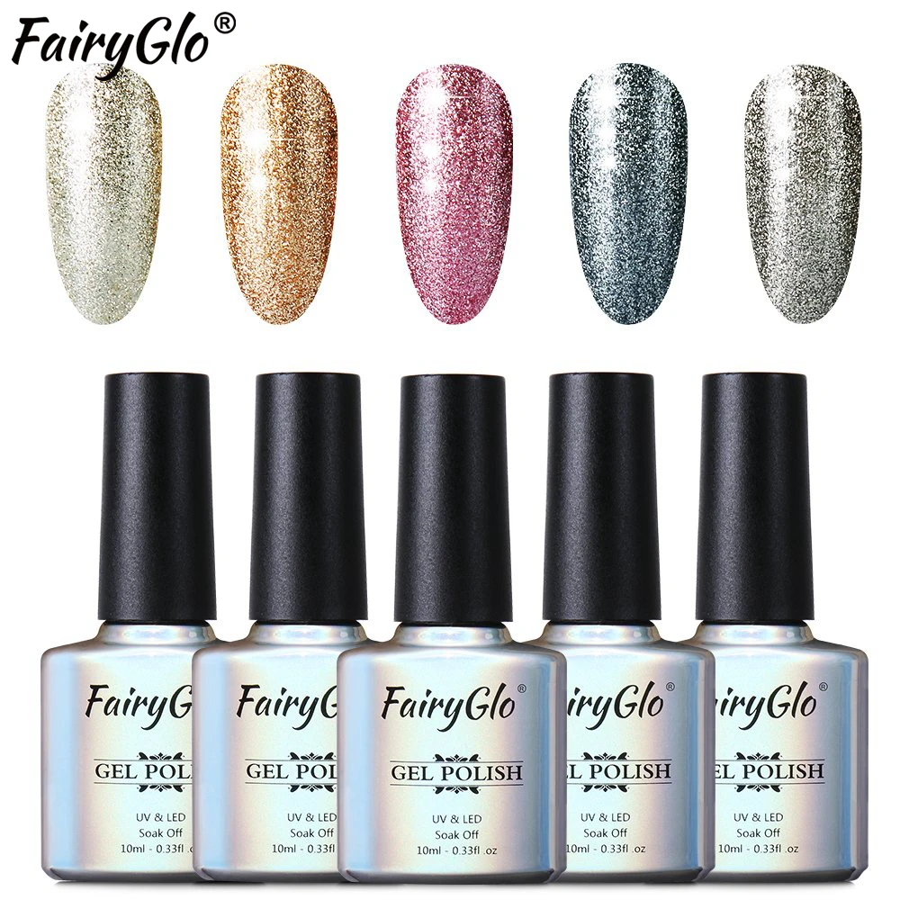 FairyGlo 5pieces/lot Platinum Gel Varnish 10ml Bling Glitter Nail Gel Polish Soak Off Semi Permanent Gel Polish Nail Art Lacquer
FairyGlo 5pieces/lot Platinum Gel Varnish 10ml Bling Glitter Nail Gel Polish Soak Off Semi Permanent Gel Polish Nail Art Lacquer