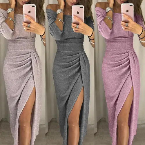 Elegant Newest Womens Spring Off Shoulder Sexy Bodycon Party Clubwear Long Maxi Dress Strapless Slim Splits Dress
Elegant Newest Womens Spring Off Shoulder Sexy Bodycon Party Clubwear Long Maxi Dress Strapless Slim Splits Dress