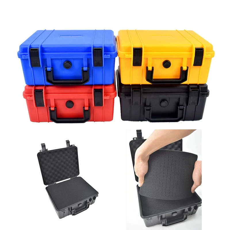 279x234x126mm Portable Toolbox Safety Instrument Tool Box ABS Plastic Storage Sealed Tool Case Thickened Shockproof Box w Sponge
279x234x126mm Portable Toolbox Safety Instrument Tool Box ABS Plastic Storage Sealed Tool Case Thickened Shockproof Box w Sponge