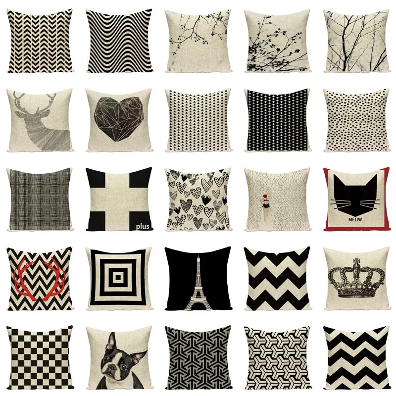 2019 Custom Pillowcase Geometric Black Linen Dog And Twig Cushion Cover Nordic Sofa Decoration Home Office Lumbar Pillow 45*45 
2019 Custom Pillowcase Geometric Black Linen Dog And Twig Cushion Cover Nordic Sofa Decoration Home Office Lumbar Pillow 45*45