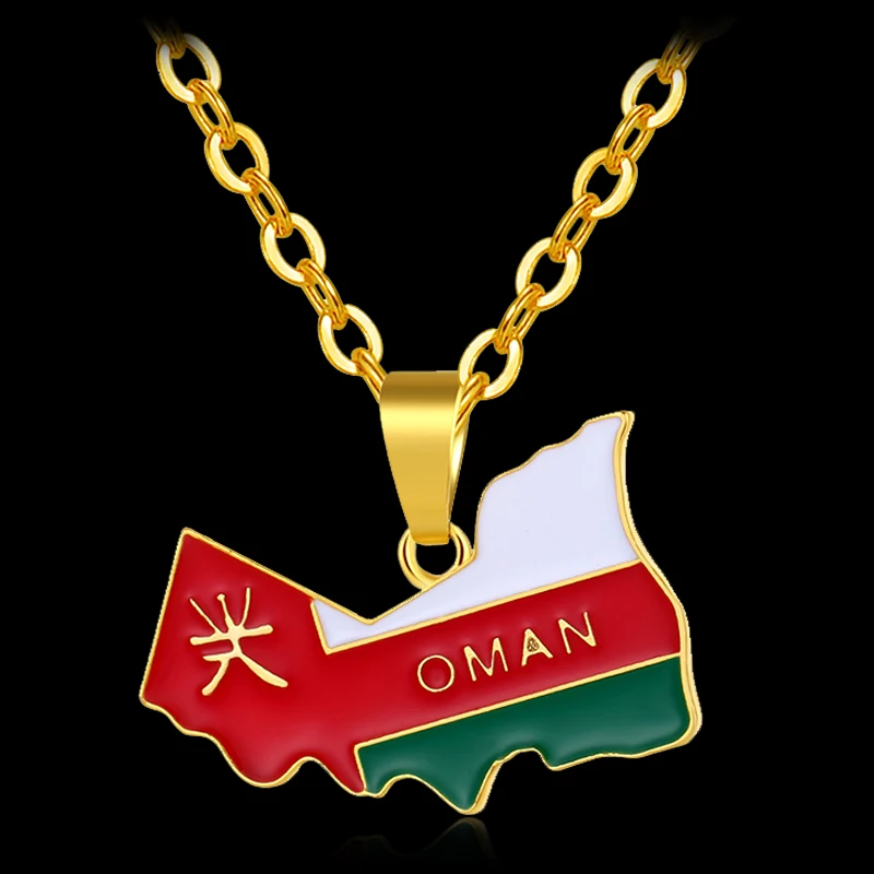 Sultanate of OMAN Country Map/Flag Gold Color Pendant Necklaces for Unisex Map Jewelry Bijoux Femme
Sultanate of OMAN Country Map/Flag Gold Color Pendant Necklaces for Unisex Map Jewelry Bijoux Femme