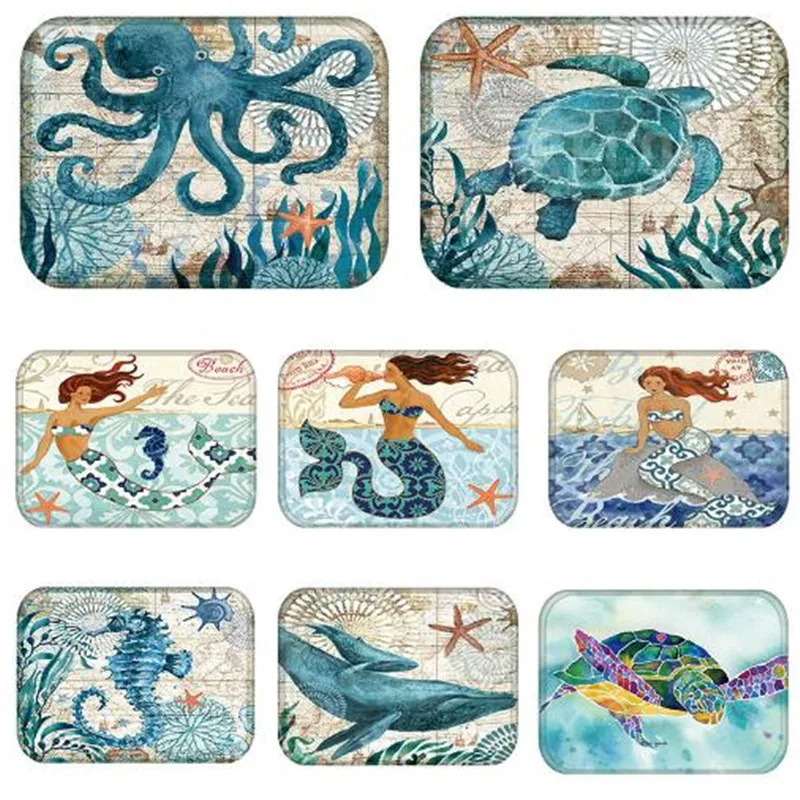 Mat in Hallway Marine Pattern Doormats Sea Turtle Octopus Home Decorative Living Room Rug Anti-Slip Kitchen Carpet
Mat in Hallway Marine Pattern Doormats Sea Turtle Octopus Home Decorative Living Room Rug Anti-Slip Kitchen Carpet