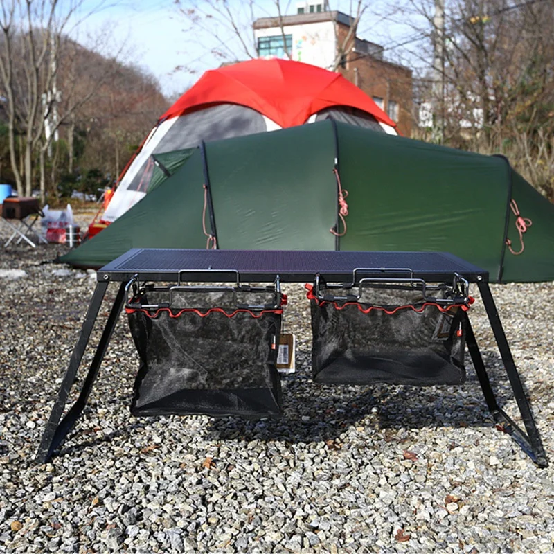 Outdoor new Camping Equipment Wire Storage Rack Portable Mesh Bag Picnic Table Barbecue Kit Kitchen Sundries Net Suit
Outdoor new Camping Equipment Wire Storage Rack Portable Mesh Bag Picnic Table Barbecue Kit Kitchen Sundries Net Suit