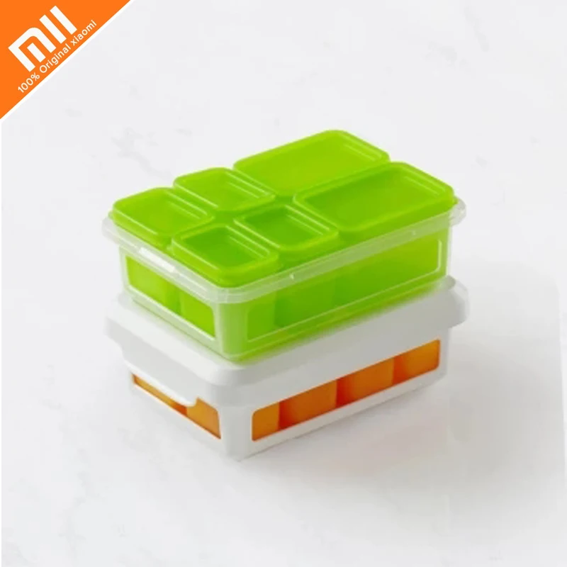 

xiaomi Kalar Variety Food Supplement Box Fruit Ice Cube Mold Square Food Grade Silicone Refrigerant Microwave