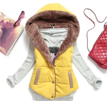 BK M-3XL Female Hooded Waistcoat 2018 Fashion Cotton Vest All-match Winter Velvet Vest Women
BK M-3XL Female Hooded Waistcoat 2018 Fashion Cotton Vest All-match Winter Velvet Vest Women