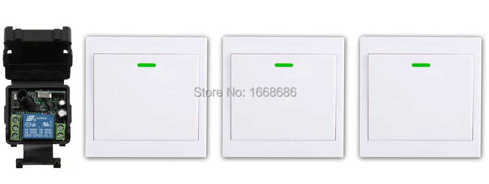 New DC12V 1CH Wireless Remote Control Switch System Receiver +3*Wall Panel Remote Transmitter Sticky Remote Smart Home Switch
New DC12V 1CH Wireless Remote Control Switch System Receiver +3*Wall Panel Remote Transmitter Sticky Remote Smart Home Switch