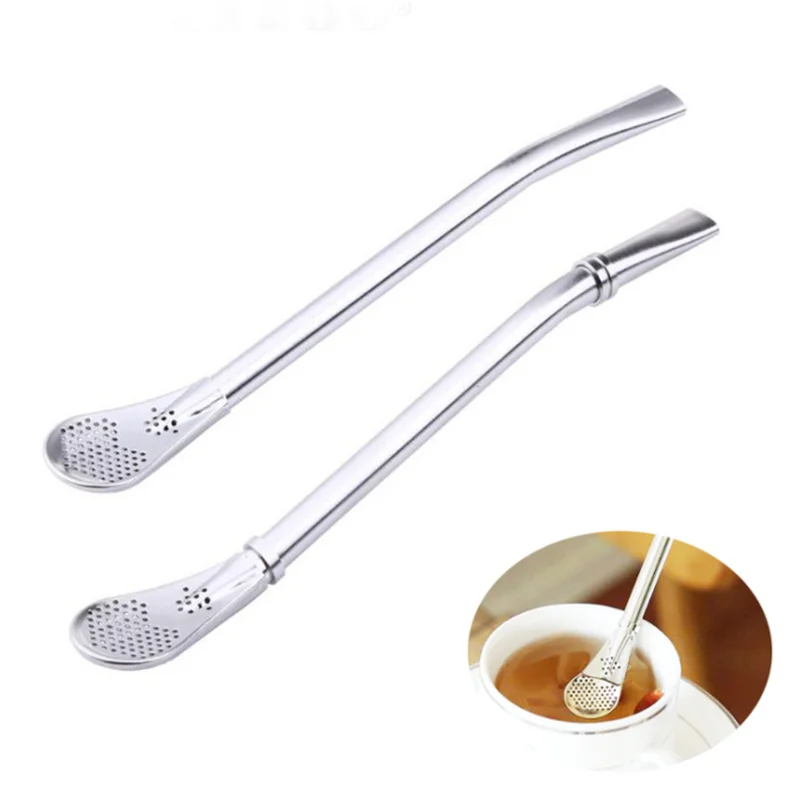 Stainless Steel Drinking Straw Spoon Tea Filter Yerba Mate Tea Straws Bombilla Gourd Reusable Tea Tools Washable Bar Accessories
Stainless Steel Drinking Straw Spoon Tea Filter Yerba Mate Tea Straws Bombilla Gourd Reusable Tea Tools Washable Bar Accessories