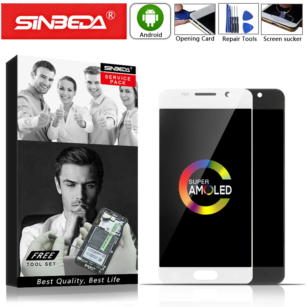 AMOLED 4.7" Sinbeda For SAMSUNG Galaxy A310 LCD Display Touch Screen Digitizer For SAMSUNG A3 2016 Display A310M A310 A310F LCD
AMOLED 4.7" Sinbeda For SAMSUNG Galaxy A310 LCD Display Touch Screen Digitizer For SAMSUNG A3 2016 Display A310M A310 A310F LCD